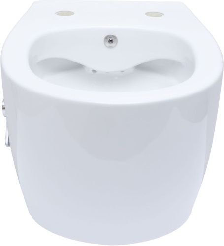 Чаша унитаза подвесная Allen Brau Fantasy 4.11HC1.20 цвет белый без сиденья безободковая каскадный смыв - фото 3