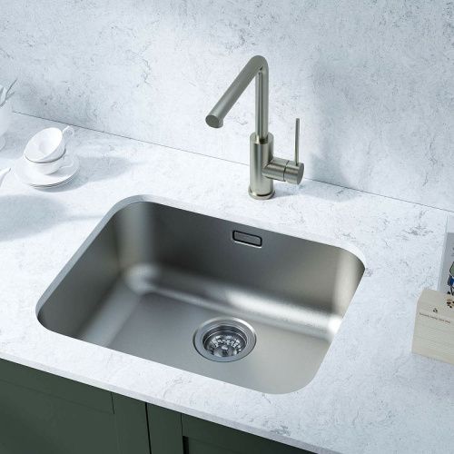 Кухонная мойка Iddis Mate MAT53S0i77 55х45 цвет серый поверхность матовая - фото 2