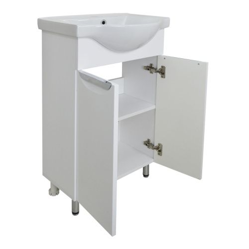 Тумба с раковиной Azario Стиль CS00070391 50х30 напольная цвет белый - фото 4