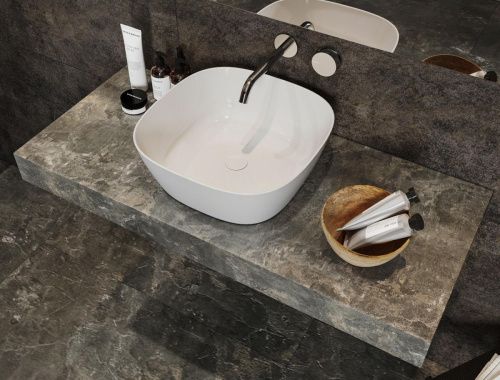 Раковина керамическая Allen Brau Priority 00262043 40х40 накладная цвет белый без отверстий под смеситель - фото 3