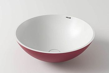 Раковина из искусственного камня Holbi DEMETER 1.02.016.11.2 40х40 накладная цвет белый