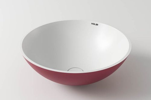 Раковина из искусственного камня Holbi DEMETER 1.02.016.11.2 40х40 накладная цвет белый