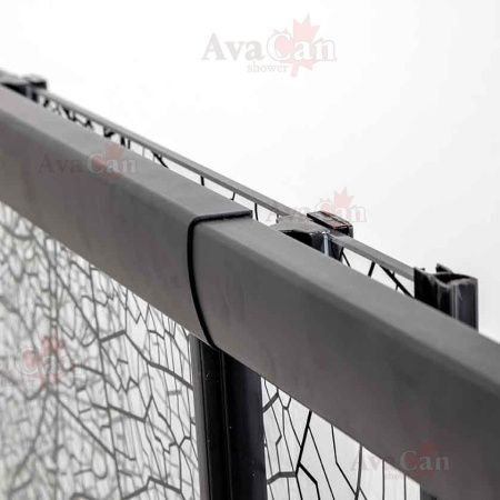 Душевой уголок AvaCan FB2-190-SB90 90х90 стекло тонированное профиль черный без поддона