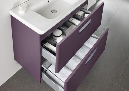 Тумба под раковину Roca The Gap Original ZRU9302741 70х40 подвесная цвет фиолетовый