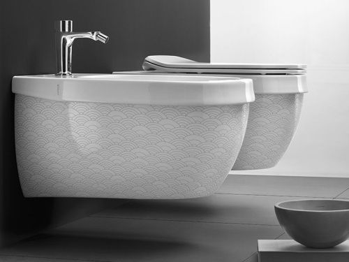 Чаша унитаза подвесная Hatria ABITO YXX601 цвет белый без сиденья душевой смыв - фото 2