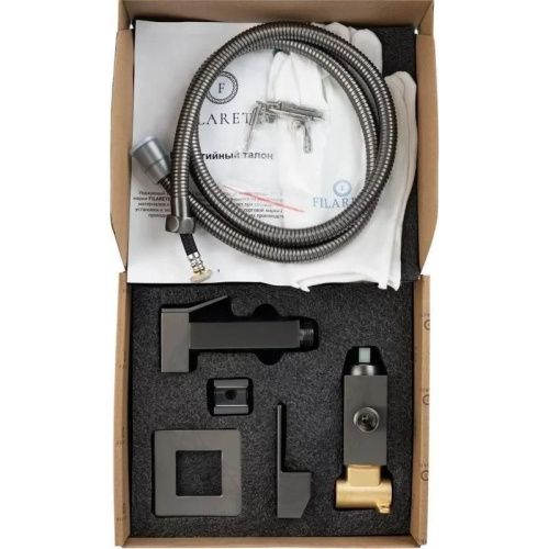 Гигиенический душ со смесителем Filarete Fing FL101BG серый - фото 4