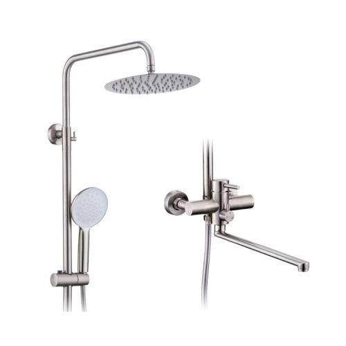 Душевая стойка ProHanss P31.24.05 настенная цвет серый - фото 2