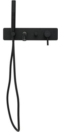 Смеситель для ванны с душем Allen Brau Priority 5.31006-31 встраиваемый в стену черный - фото 4