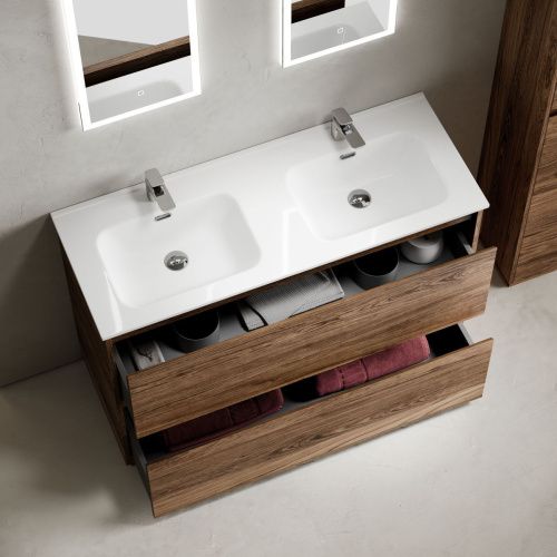 Тумба под раковину Sancos Libra Floor LB120F-2ECH 120х50 напольная цвет коричневый - фото 4