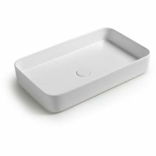 Раковина керамическая White Ceramic Blade W0517CF 70х40 накладная цвет коричневый