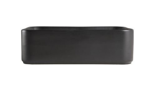 Раковина из сантехнического фарфора Orange B02-460mb 50х40 накладная цвет черный - фото 5