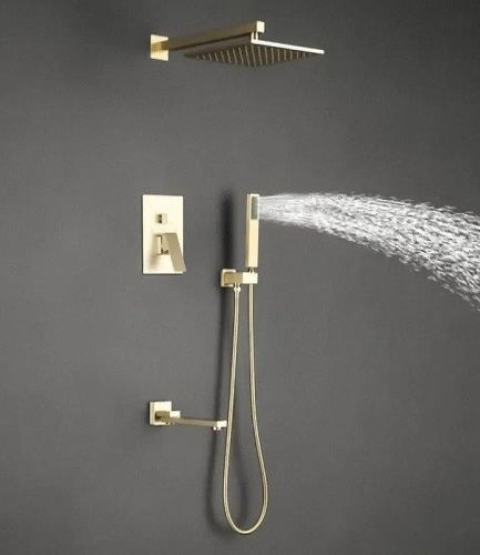 Душевая система ALMAes Elbe TVZ-0815 встраиваемая в стену цвет золото - фото 3