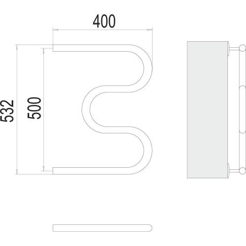 Полотенцесушитель водяной Terminus 4620768881138 40х55 хром - фото 3