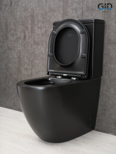 Унитаз напольный с бачком Gid Convexo Tn2188Bm (62250Y) черный с сиденьем микролифт безободковый - фото 5