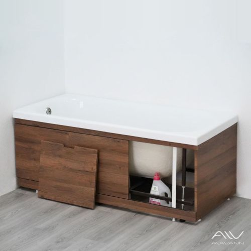 Экран под ванну Alavann Rita 170 см ALV0719005 фронтальный МДФ съемный/раздвижной коричневый - фото 2