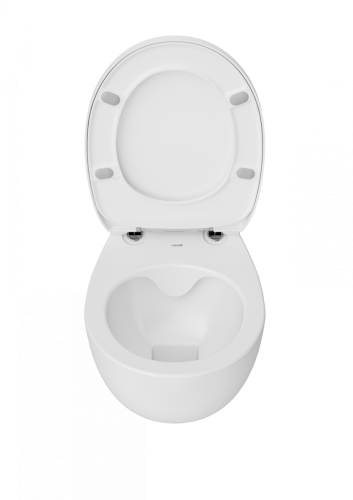 Чаша унитаза подвесная Creavit Foglia FG321-11CB00E-0000 цвет белый без сиденья душевой смыв - фото 3