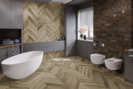 Кварцвиниловая плитка Damy Floor CHEVRON LVT DF06-Ch-LVT Амбуаз толщина 0.25 см 43 класс 600х127