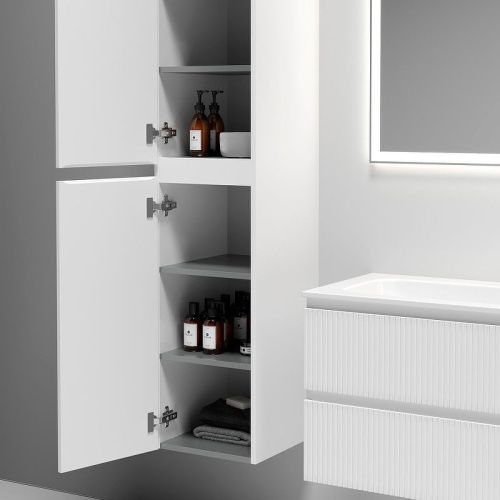 Шкаф-пенал Sancos SNOB T PSNT35W 40х170 подвесной цвет белый - фото 2