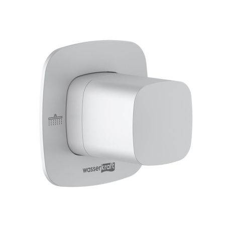 Переключатель на 2 выхода Wasserkraft Saale 9500 A266 встраиваемый в стену белый