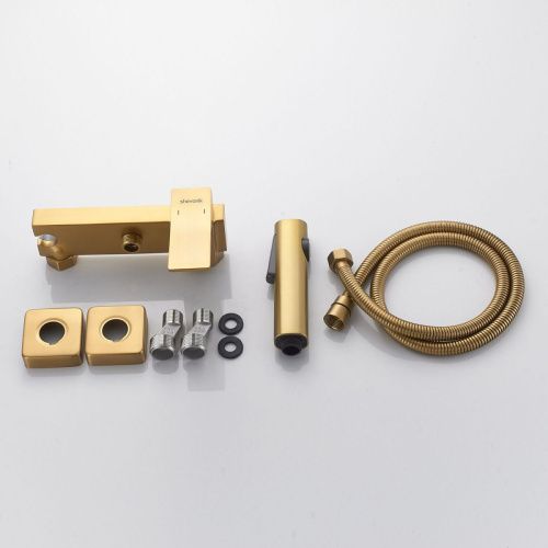 Гигиенический душ со смесителем Shevanik S4005G-1 золото - фото 4