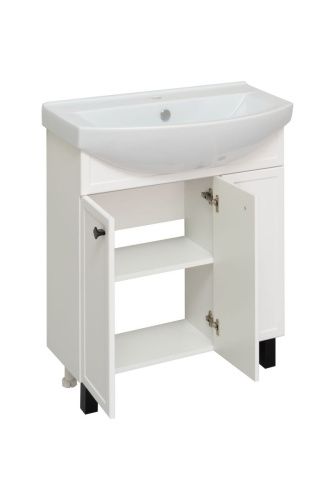 Тумба под раковину Runo Римини 00-00001255 70х30 напольная цвет белый - фото 4