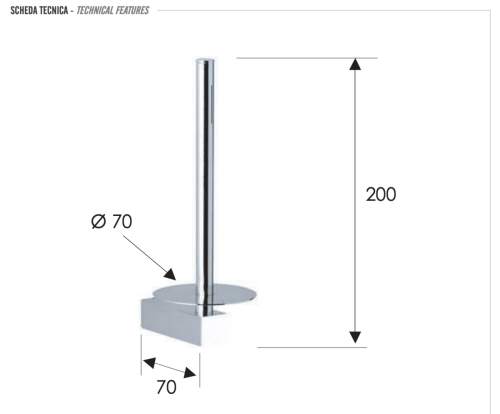 Бумагодержатель Remer SQ SQ62CR - фото 2