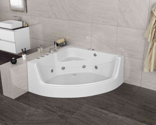 Ванна акриловая Grossman GR-15000-1 150х150 угловая четверть круга с ножками - фото 4