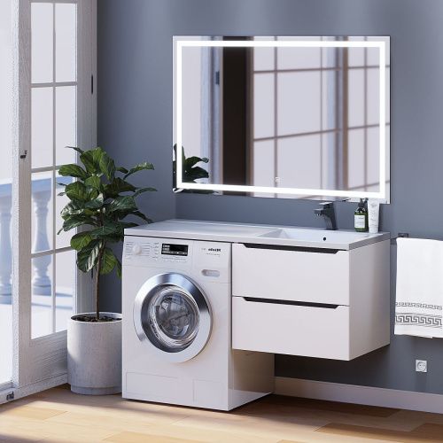 Тумба под раковину Uperwood Tanos 291020261 60х50 подвесная цвет белый - фото 2