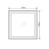 Зеркало с подсветкой Comforty 00-00005264CF 90х90