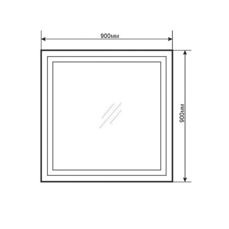 Зеркало с подсветкой Comforty 00-00005264CF 90х90