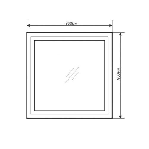 Зеркало с подсветкой Comforty 00-00005264CF 90х90 - фото 2