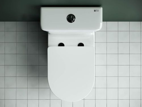 Унитаз напольный с бачком Ceramica Nova STAR CN1904 белый с сиденьем микролифт безободковый душевой смыв - фото 3