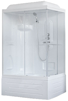 Душевая кабина Royal Bath BP RB8100BP1-T-L 100х80 прямоугольная с крышей ориентация левая