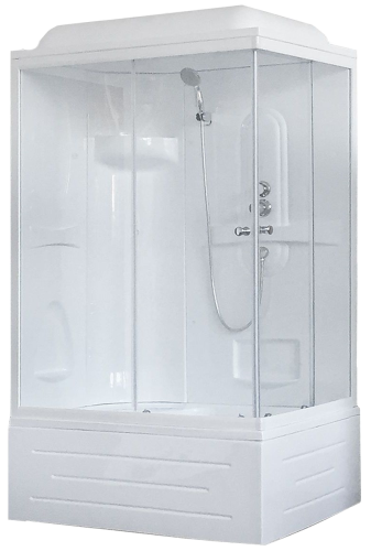 Душевая кабина Royal Bath BP RB8100BP1-T-L 100х80 прямоугольная с крышей ориентация левая