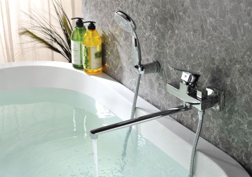 Смеситель для ванны LeMark Basis LM3617C настенный хром - фото 2