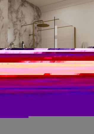 Душевая перегородка Allen Brau Infinity 3.21041.60 100х200 стекло прозрачное профиль медь