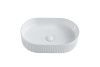 Раковина из сантехнического фарфора Sintesi SIN-LVB-APP-417 50х30 накладная цвет белый без отверстий под смеситель