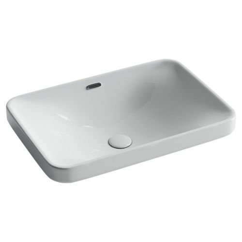 Раковина из сантехнического фарфора Ceramica Nova ELEMENT CN5041 61х42 встраиваемая цвет белый без отверстий под смеситель - фото 3