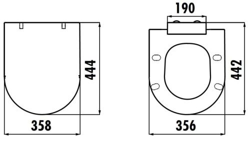 Крышка сиденье для унитаза Creavit Amasra KC0103.02.0000E - фото 2