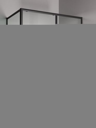 Душевой уголок Orange E23-14090TB 140х90 стекло прозрачное профиль черный без поддона - фото 2