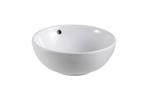 Раковина из сантехнического фарфора Aquatek AQ5354-00 40х40 накладная цвет белый без отверстий под смеситель - фото 4