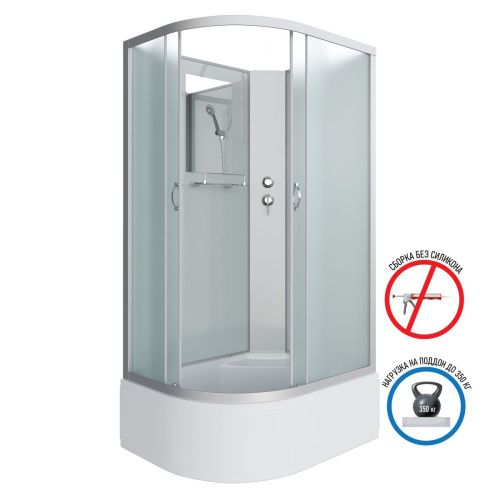 Душевая кабина Niagara Classic 23101424RBK 120х80 асимметричная без крыши ориентация правая - фото 2