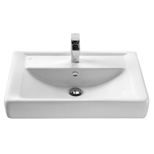 Раковина из сантехнического фарфора Santek Тигода WH302083 70х50 накладная цвет белый - фото 2