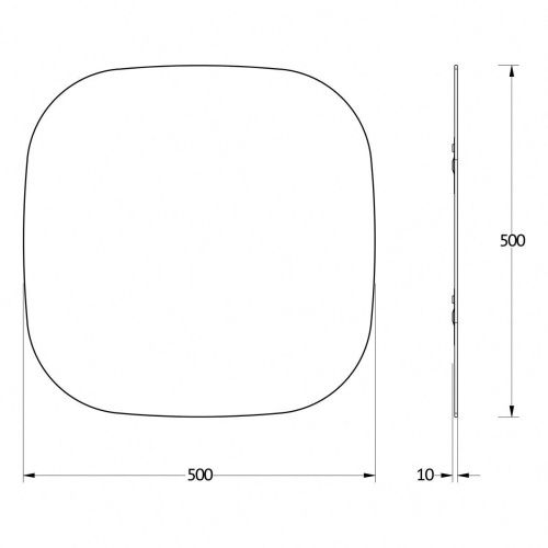 Зеркало Evoform Primary BY 0136 50х50 подвесное - фото 2
