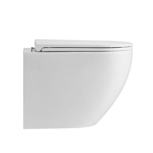 Унитаз подвесной Grossman Торнадо GR-4411MSQ белый с сиденьем микролифт безободковый смыв торнадо - фото 5