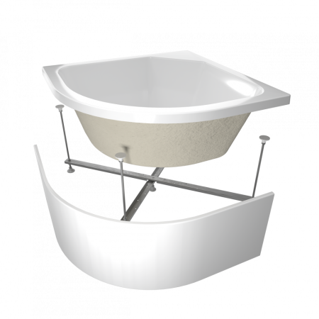 Душевой поддон акриловый Тритон Щ0000014179 90х90 белый с каркасом