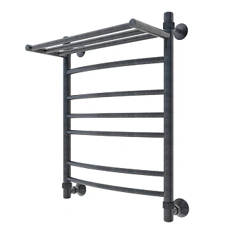 Полотенцесушитель водяной Veconi Nemi-B N6050GR-B 50х60 серый