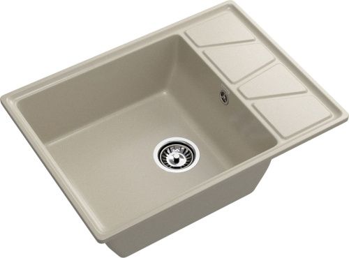 Кухонная мойка Granfest Vertex V-680L топаз 70х50 цвет серый поверхность матовая - фото 2