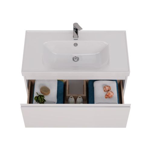 Тумба под раковину LeMark Veon Mini LM02VM90T 90х40 подвесная цвет белый - фото 3