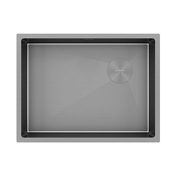 Кухонная мойка Paulmark NEXT-SKEW 58 UNI PM885844-MG 60х45 цвет серый поверхность матовая